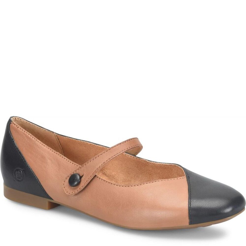 Børn Pandora Mary Jane Two-Tone Leather Flats Women's 8.5 M